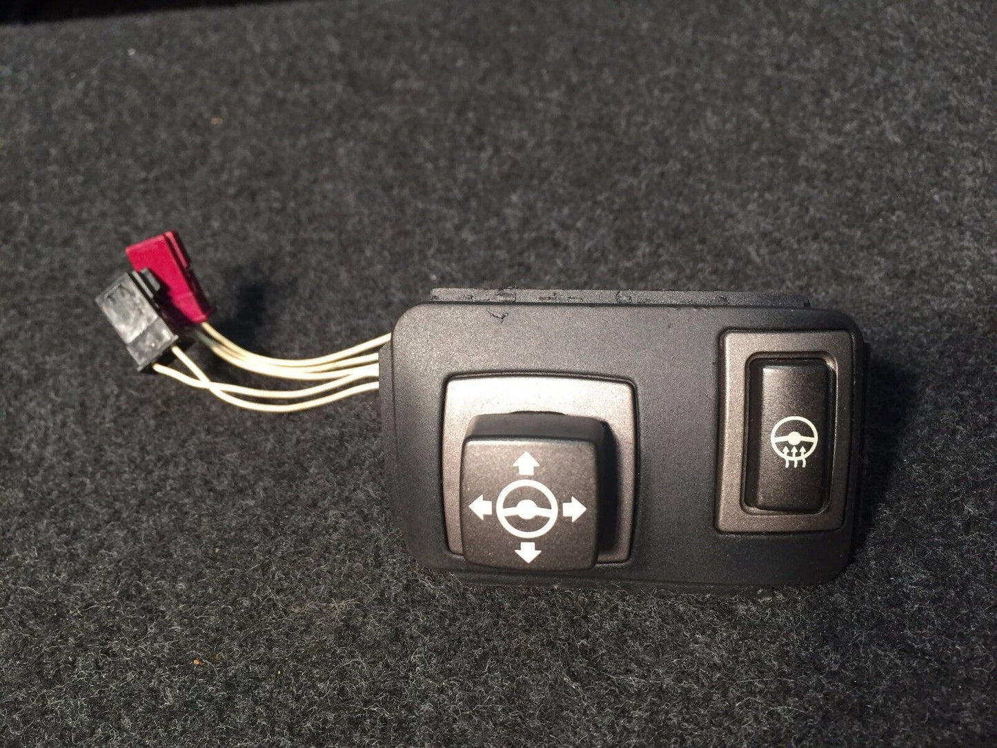 02 03 04 05 BMW 745i 745li E65 E66 Steering Wheel Adlustment & Heat Switch OEM