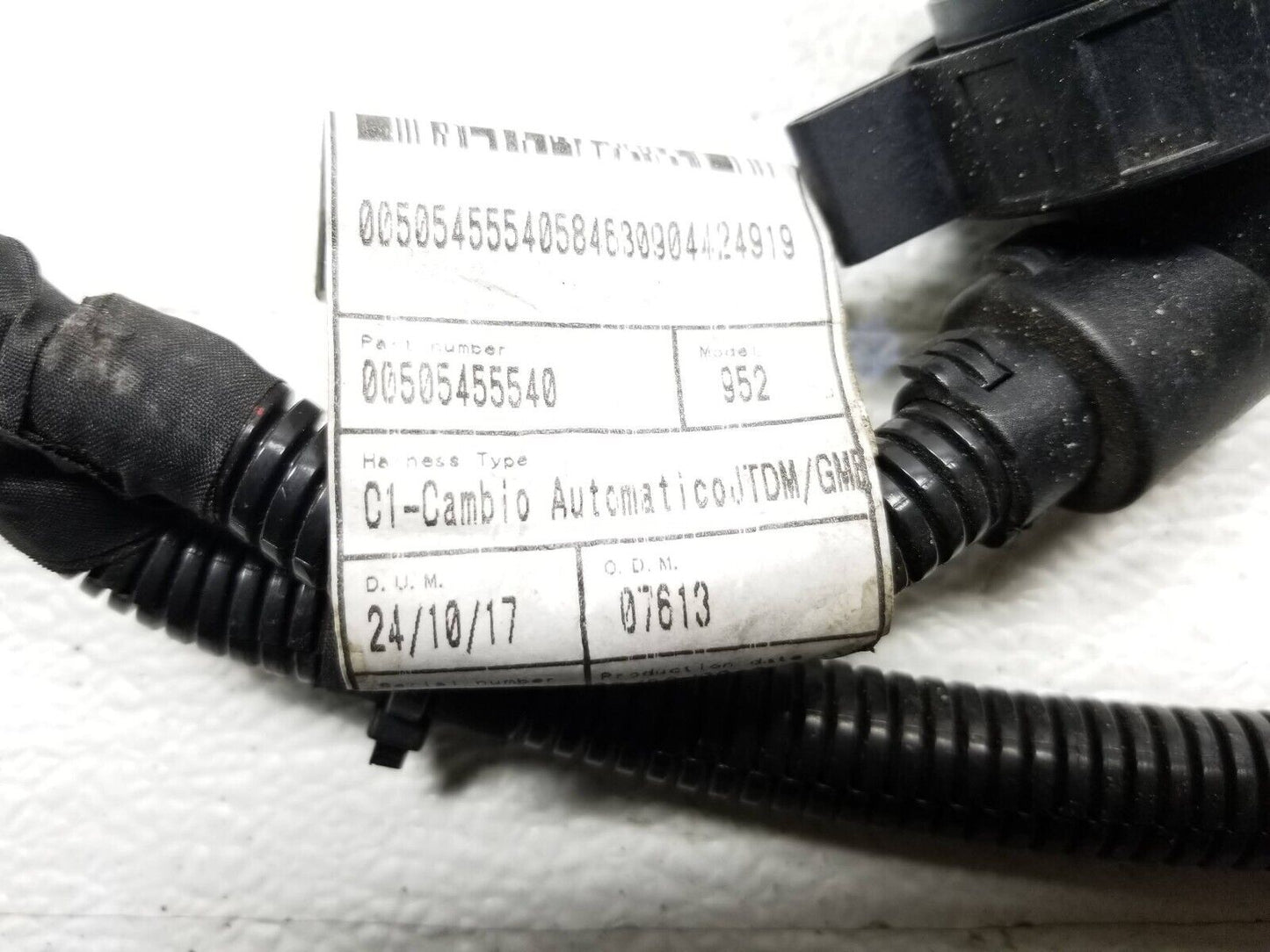 17 18 19 Alfa Romeo Giulia AWD Auto Transmission Gear Box Wire Harness OEM