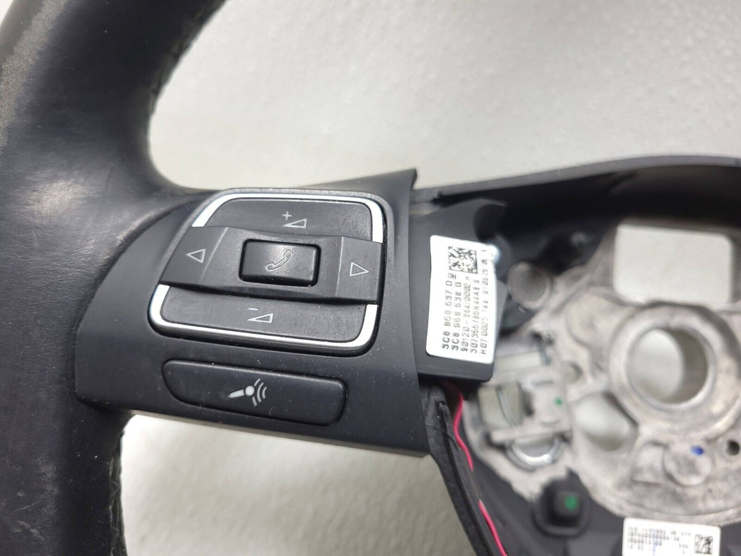 09 10 11 12 Volkswagen Cc Steering Wheel Black Leather OEM