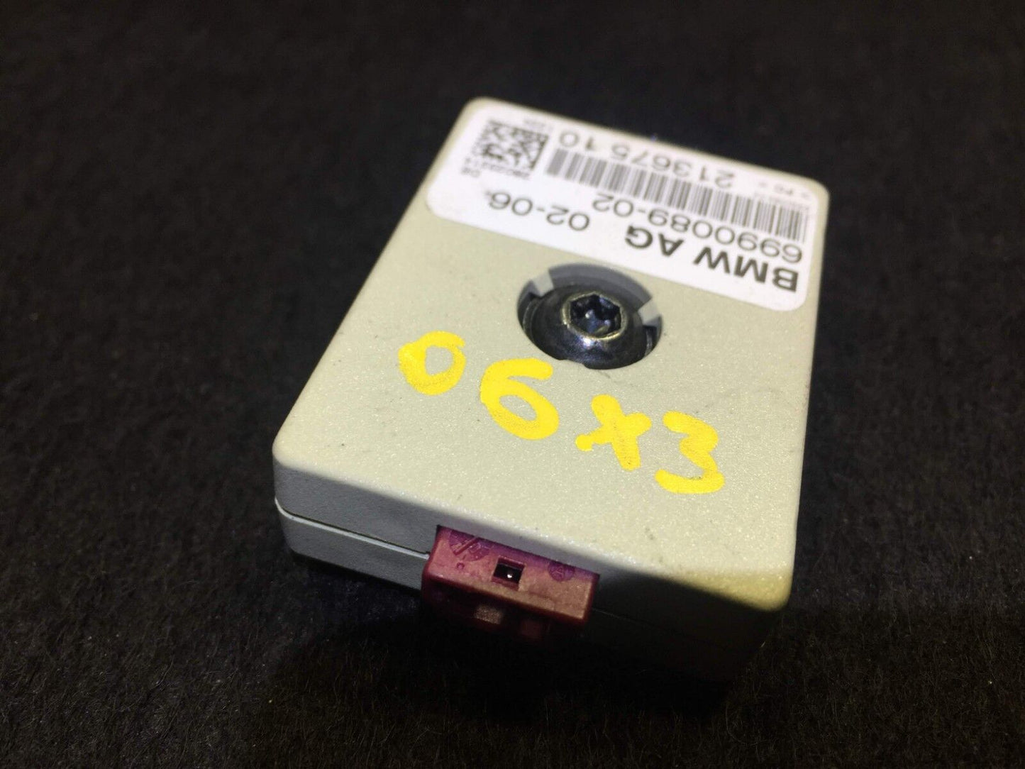 04 05 06 07 08 09 10 BMW X3 E83 Antenna Amplifier Suppression Filter OEM D34