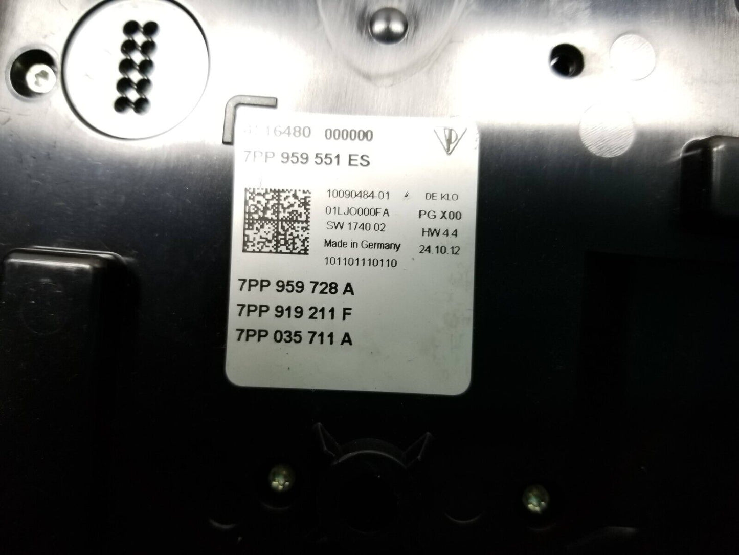 2011 - 2014 Porsche Cayenne Overhead Dome Light W/ Sunroof Switch  OEM