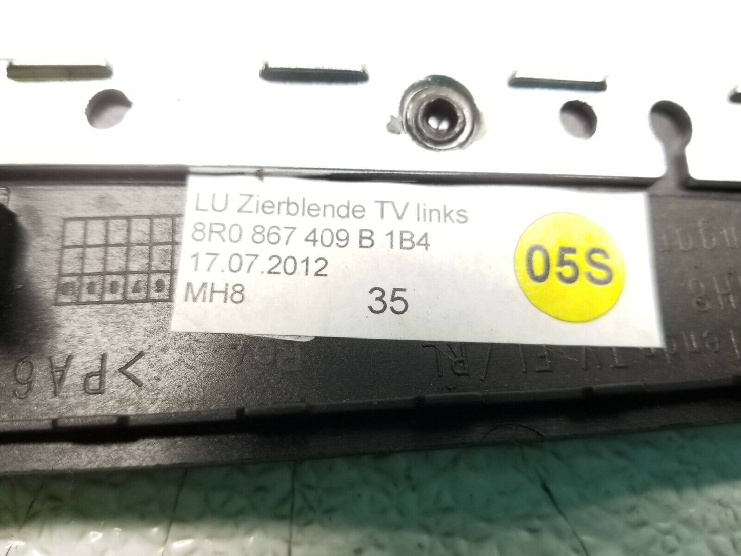 10 11 12 Audi Q5 Rear Left Driver Door Trim Molding OEM 72k Miles