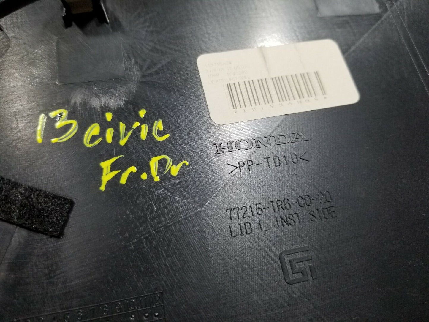 13 14 15 Honda Civic Sdn Dash End Cap Cover Left Driver Side 77215-tr6 OEM 89k