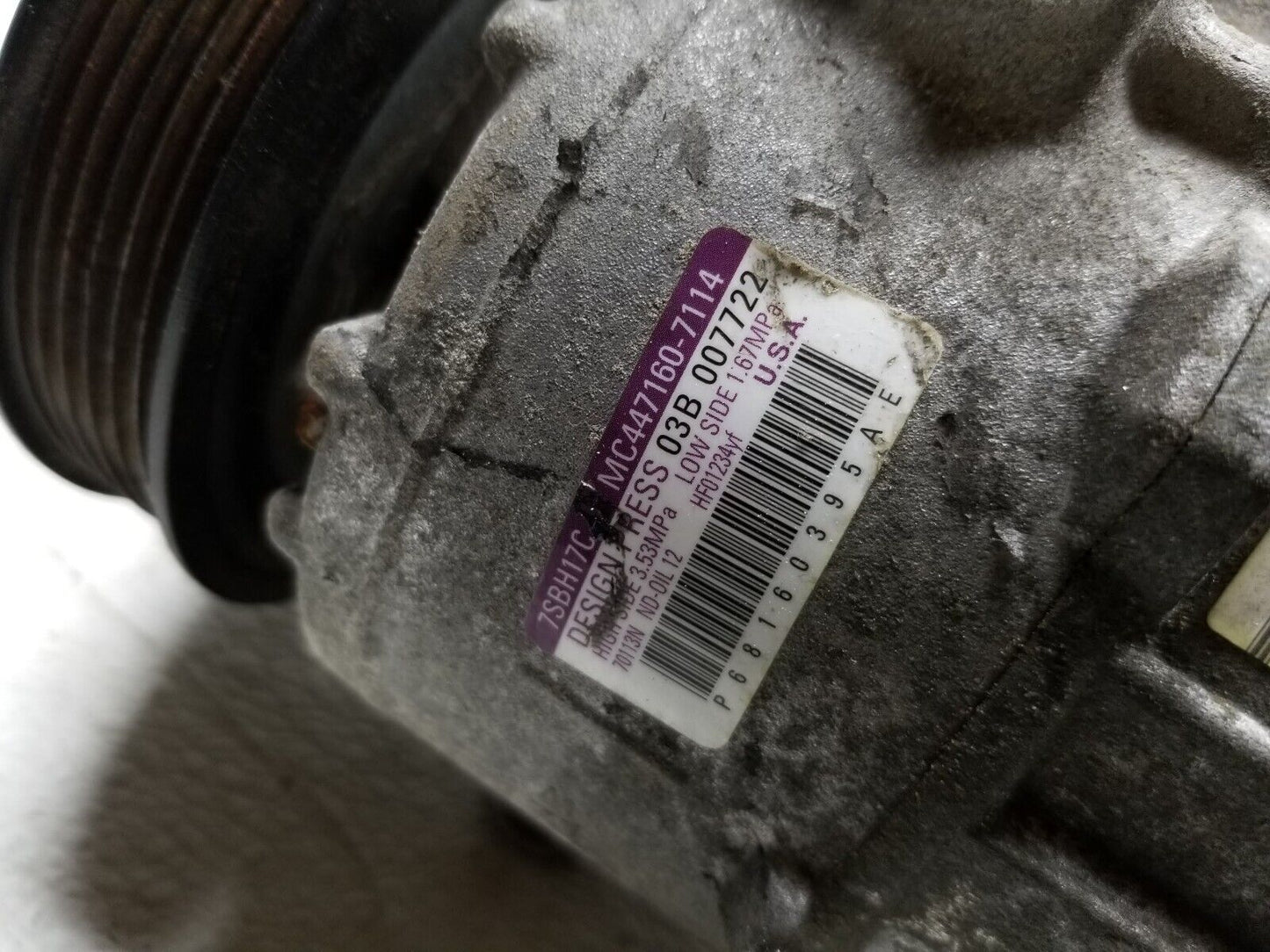 15 16 17 18 Dodge Challenger 3.6l AC Compressor OEM 36k Miles