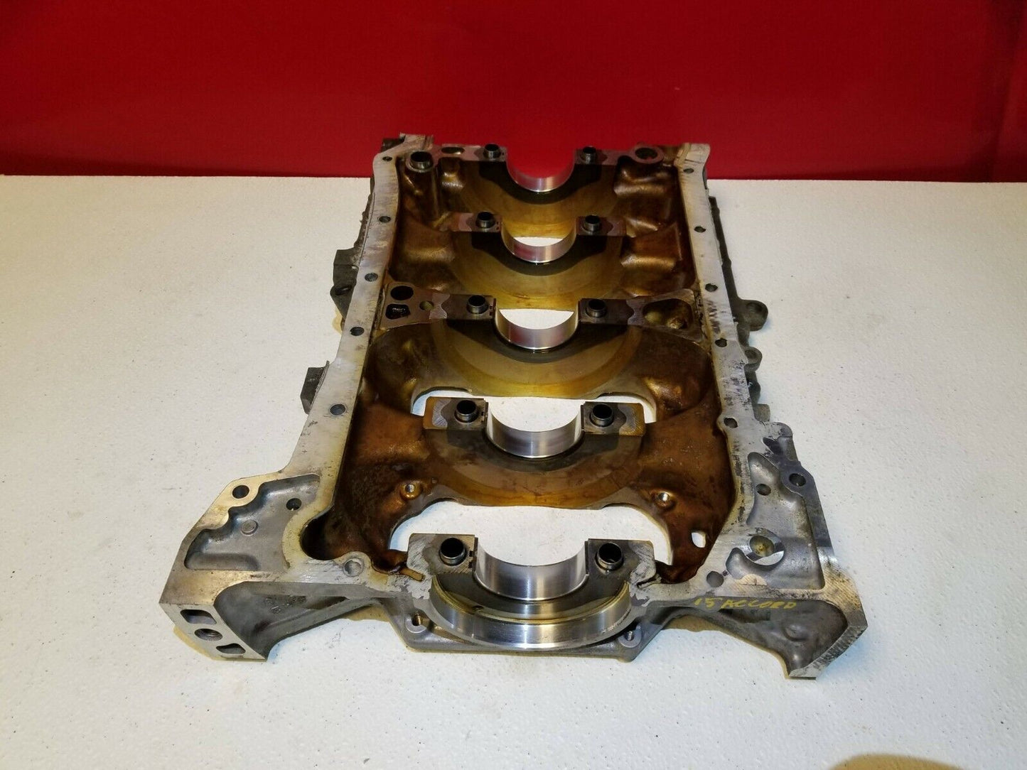 13 14 15 Honda Accord 2.4l Crankshaft Housing Bracket OEM 87k Miles