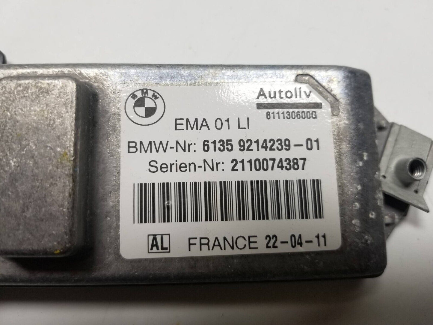 09 10 11 12 BMW 750li Driver Left Seat Belt Retractor Control Module 9214239 OEM