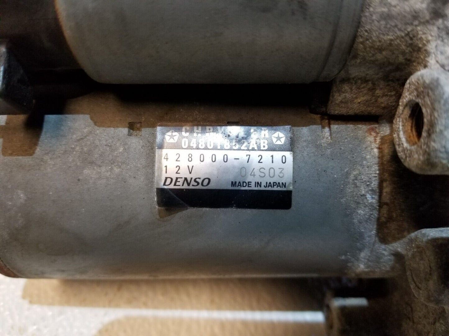 15 16 17 18 19 Chrysler 300 3.6l Starter Motor 04801852ab OEM 42k