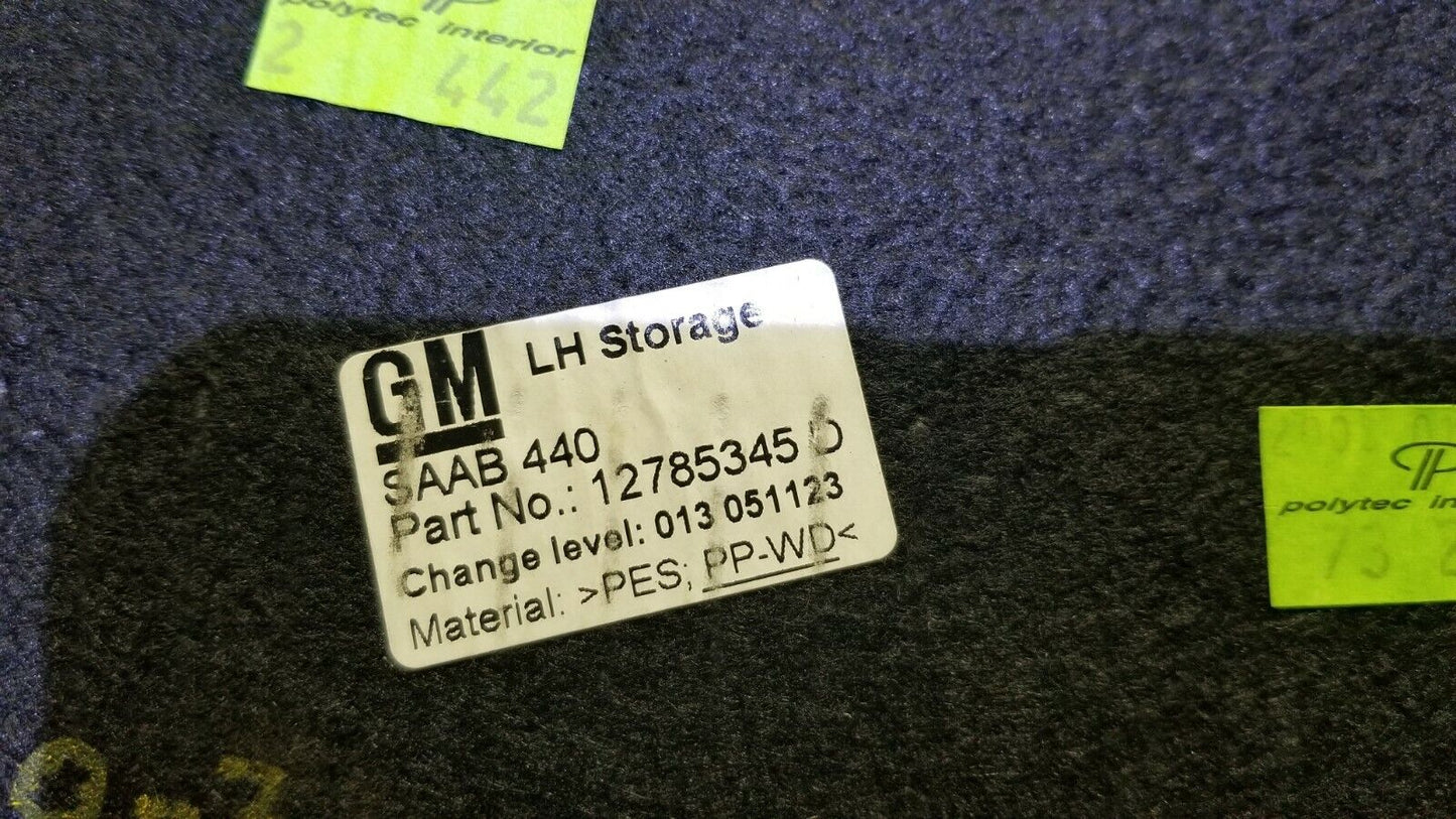 08 09 10 11 Saab 93 9-3 Rear Trunk Cover Panel Liner Trim Cover Driver Side OEM