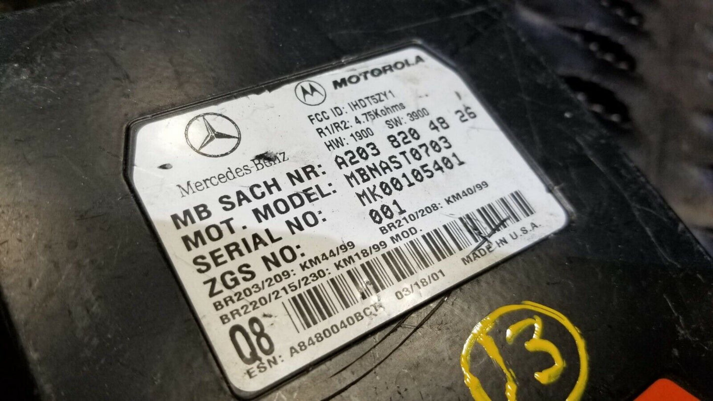 1998 1997 2000 2001 2002 Mercedes Communication Module Unit A2038204826 OEM N13