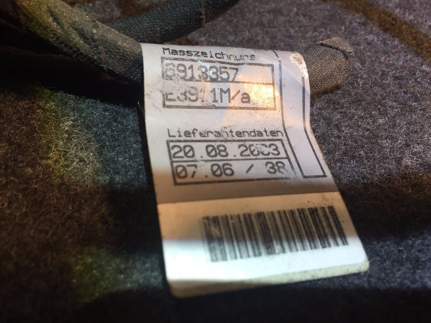 02 03 04 05 BMW E65 E66 Front Bumper Wire Harness OEM