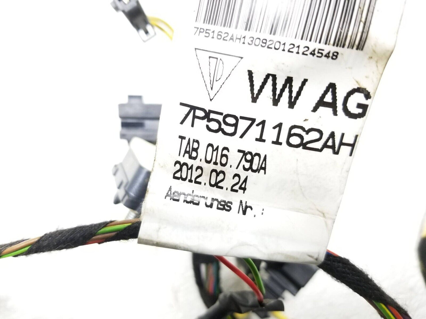 2011 - 2014 Porsche Cayenne Front Right Passenger Door Wire Harness OEM