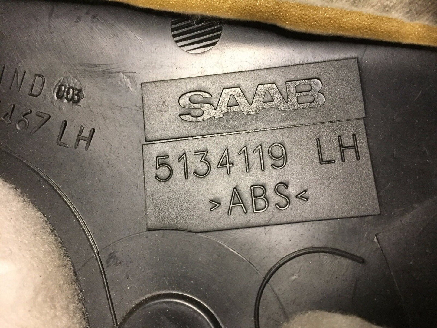 06 07 08 09 Saab 9-5 95 Sdn Rear C Pillar Cover Left Driver Side 5134119 OEM