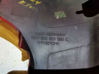 2007 Audi A4 Skirt Rocker Panel End Cap Rear Passenger Side Right OEM