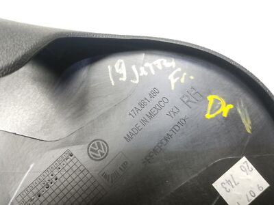 2019 Volkswagen Jetta Front Seat Trim Cover Left Driver Side 4 Pcs OEM