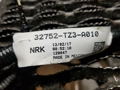 2017 Acura TLX Front Door Wiring Harness Right Passenger Side OEM
