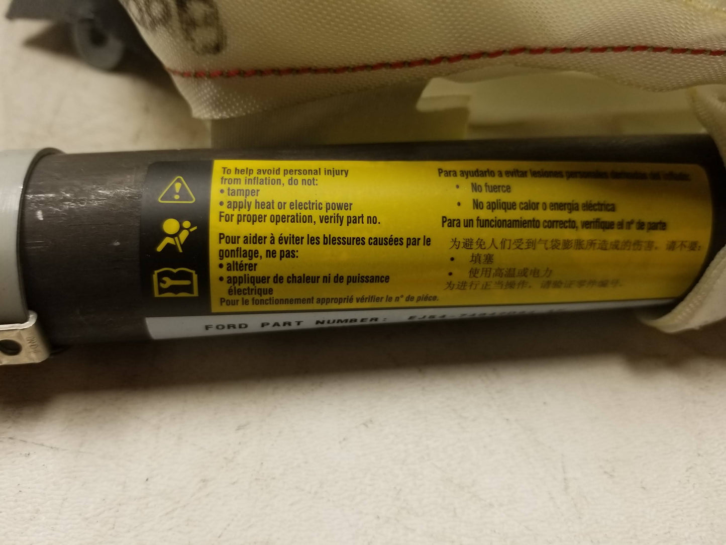 17 18 19 Ford Escape Roof Curtain Airbag SRS Right Passenger Side OEM