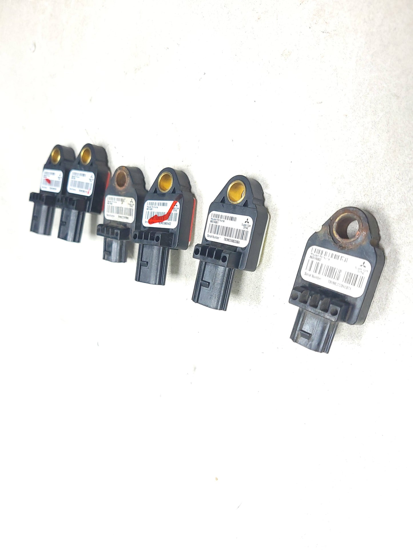 2007 2008 2009 2010 2011 2012 2013 Mitsubishi Outlander SRS AirBag Air Bag Crash Impact Sensors  6Pcs