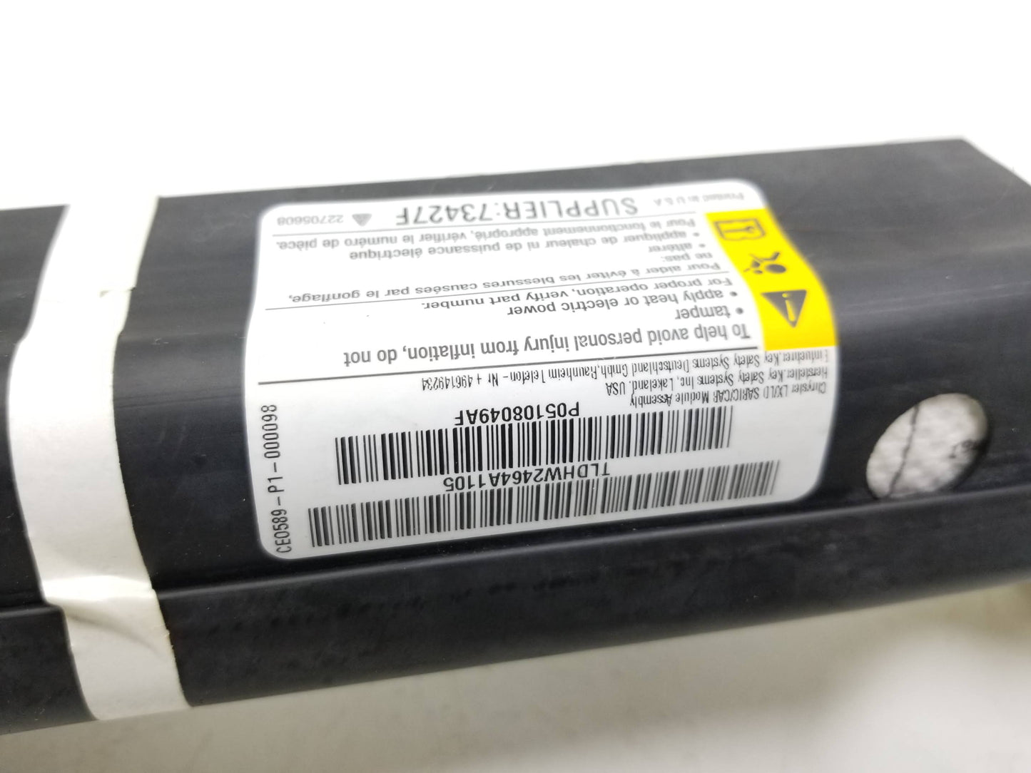 2011 2012 2013 2014 Dodge Charger Curtain Air Bag SRS AirBag Driver Side Left