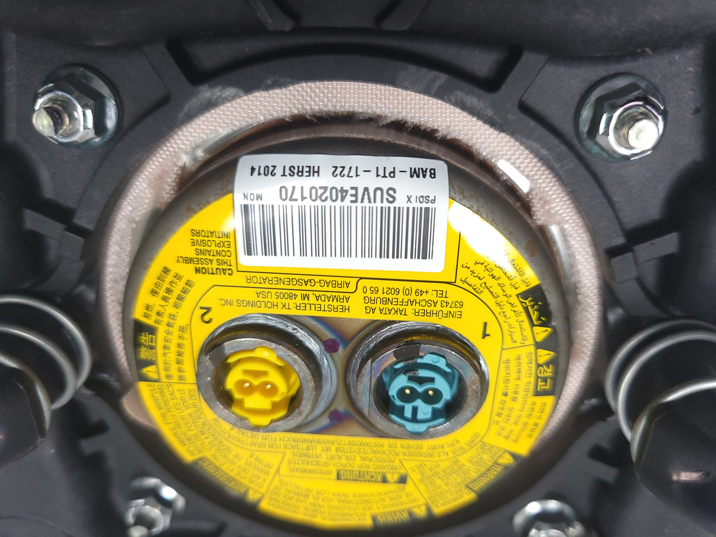 2013-2015 Chevrolet Camaro Steering Wheel Air Bag SRS Airbag OEM