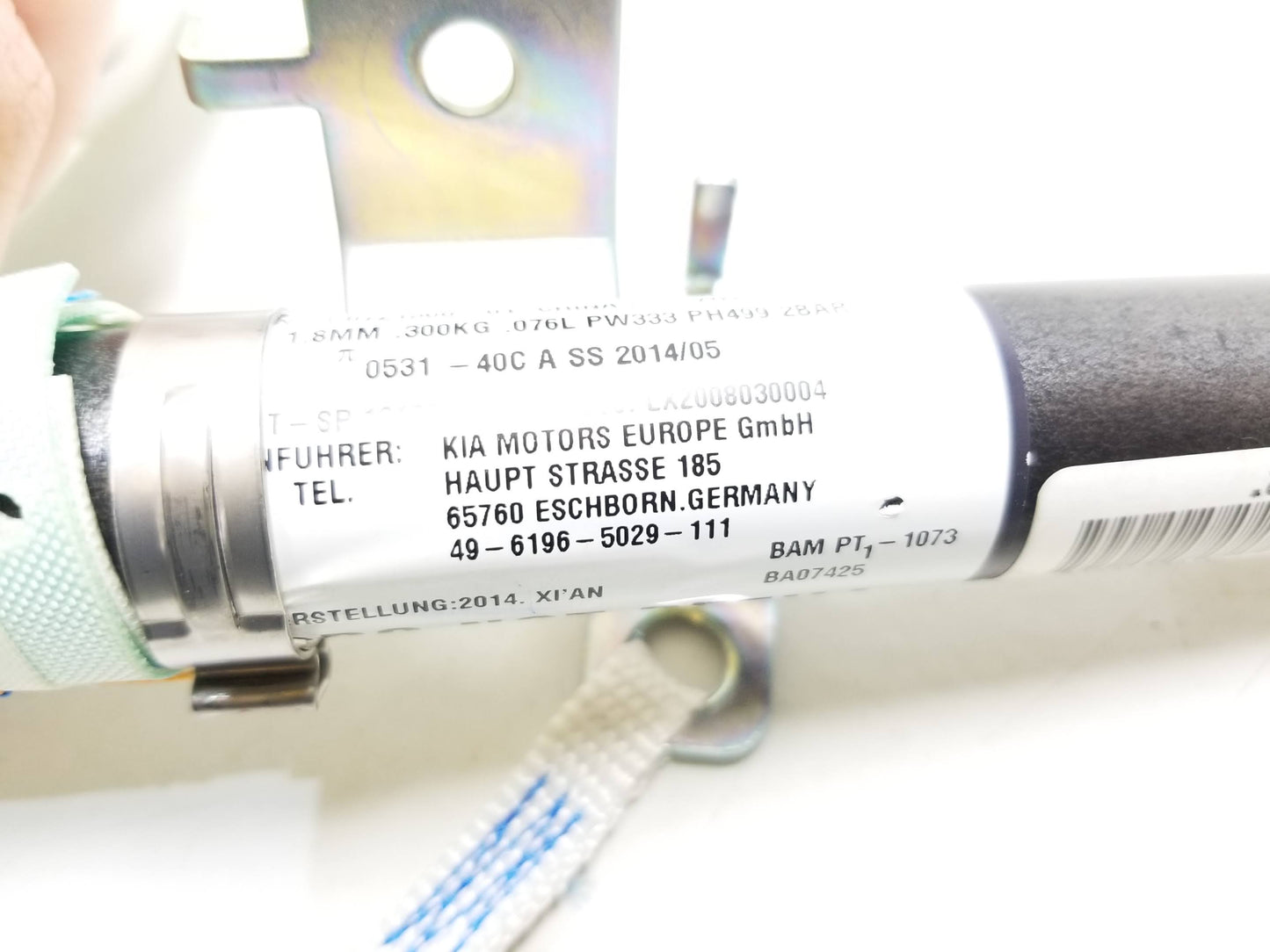 2014 2015 2016 Kia Forte Roof Curtain Air Bag SRS AirBag Driver Side Left