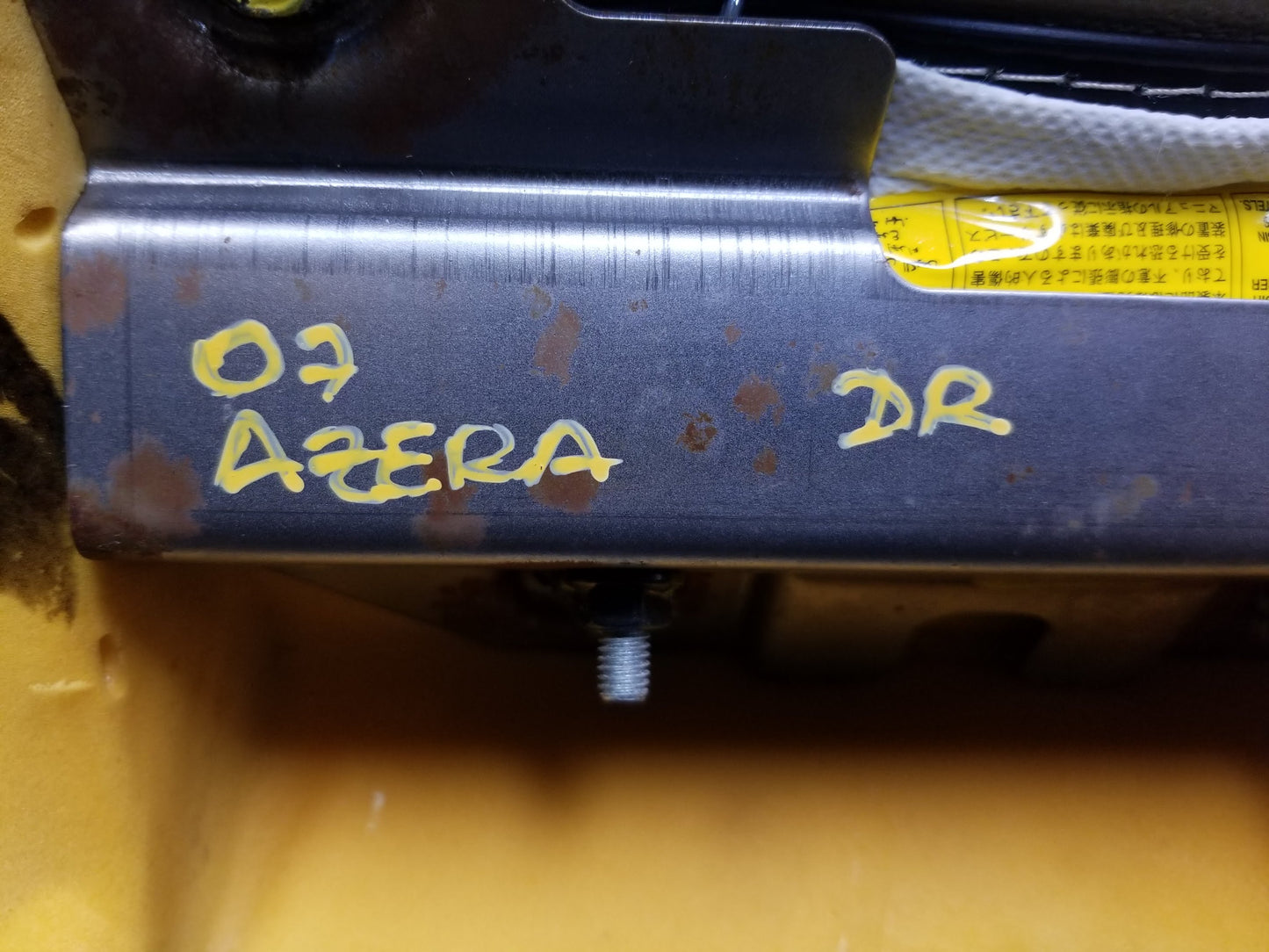 2006 2007 2008 2009 2010 2011 Hyundai Azera Rear Sear Air Bag SRS Airbag Driver Left