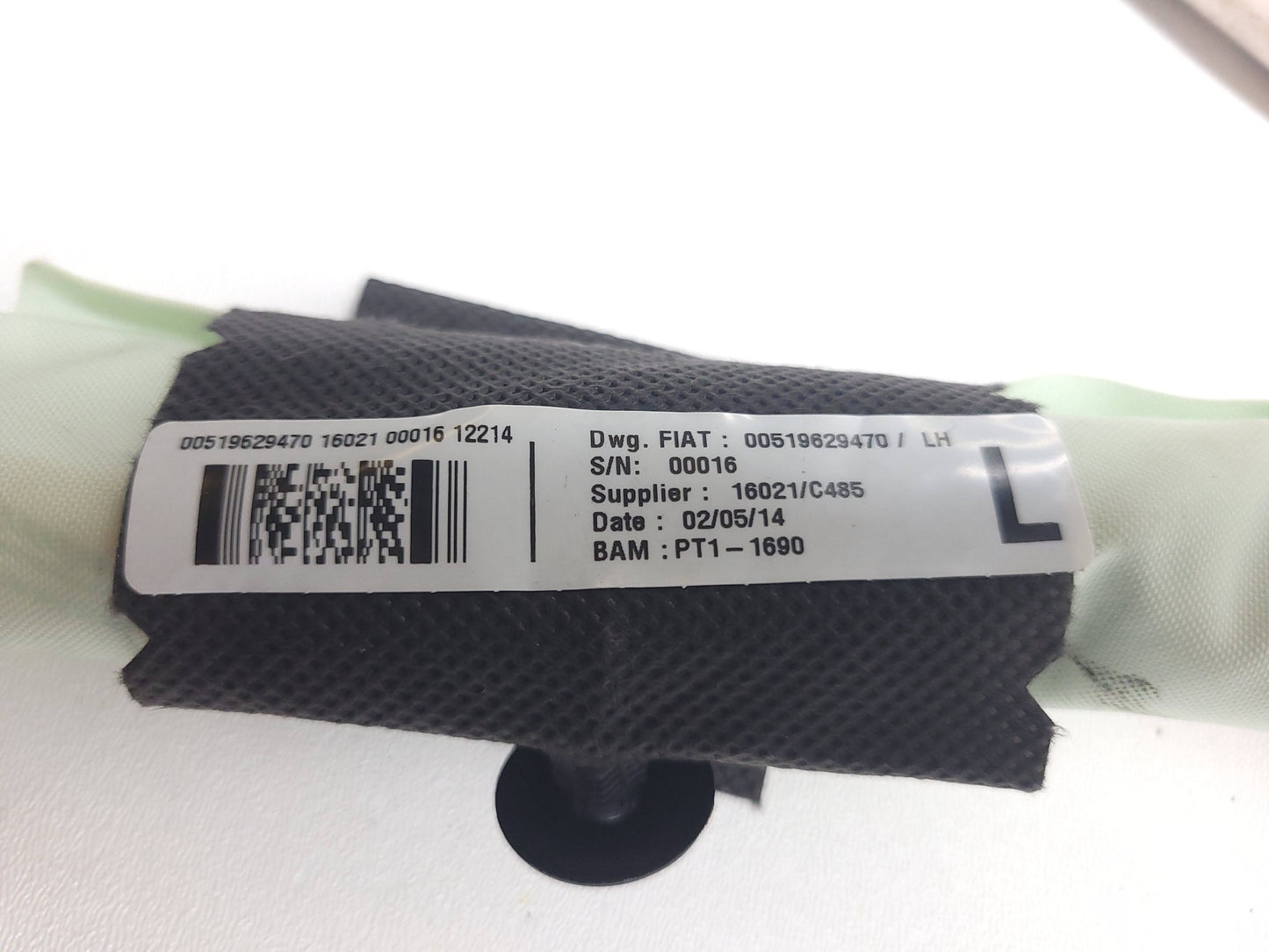 2014-2017 Fiat 500l Curtain Air bag SRS Airbag Left Driver Side OEM