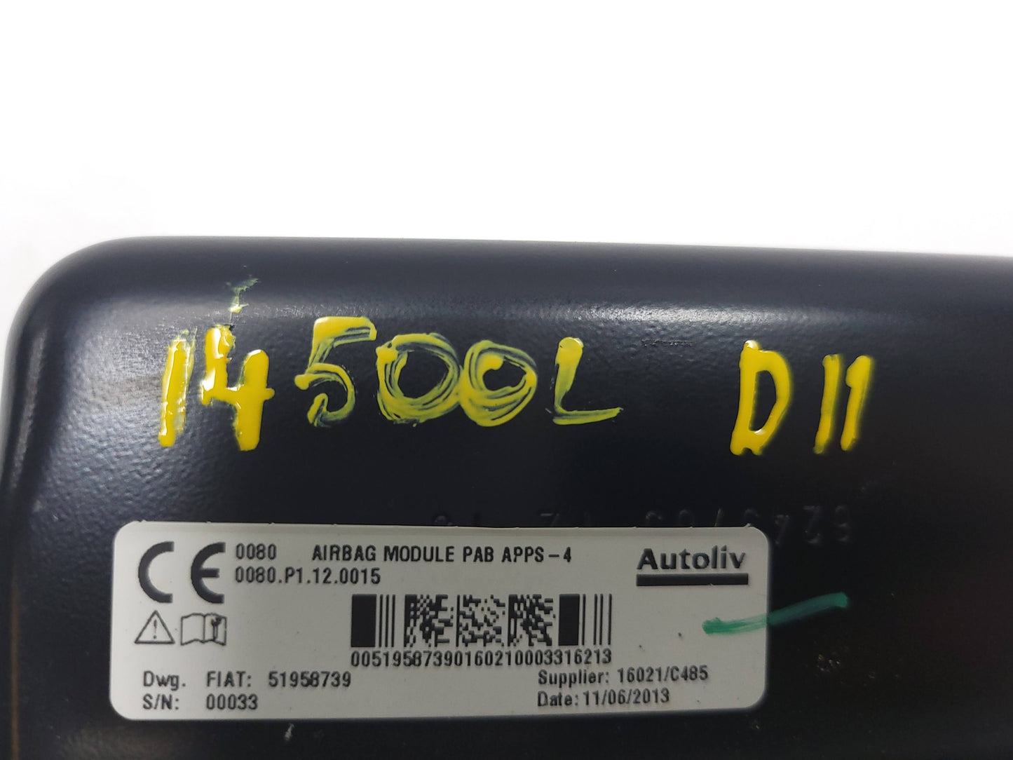 2014-2017 Fiat 500l Trekking Dash Dashboard Air Bag SRS Airbag Right Passenger OEM