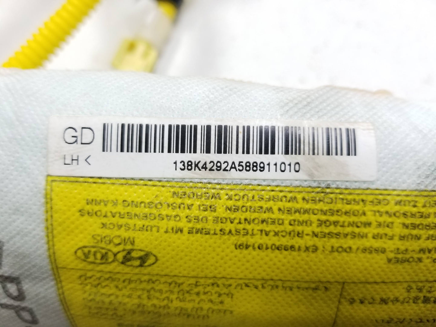 14 15 16 17 Hyundai Elantra GT Seat Air Bag SRS AirBag Driver Left