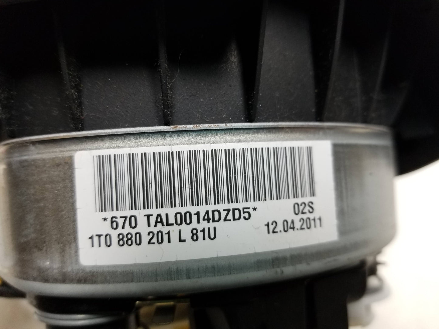 2009 - 2017 Volkswagen Tiguan Steering Wheel Air Bag SRS Airbag