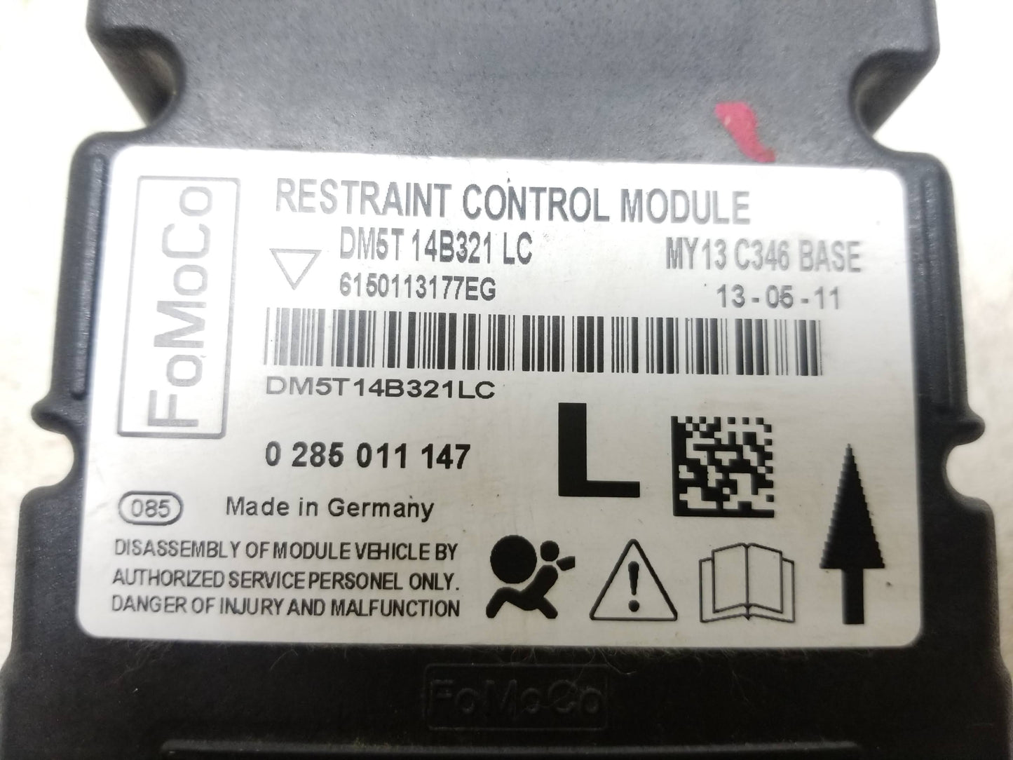 12 - 14 Ford Focus SRS AirBag Restraint Control Module OEM