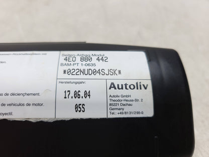 2004-2009 Audi A8 A8L Rear Air Bag SRS AirBag Passenger Side Right OEM