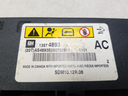 2010 - 2011 Cadillac SRX Chassis Brain Box Bag Module OEM