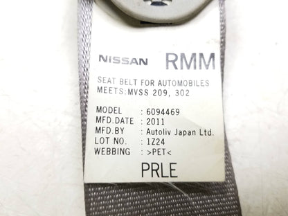 2008 - 2015 Nissan Rogue Front Right Passenger Seat Belt Retractor & Pre Tensioner OEM