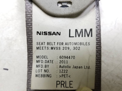 2008 - 2015 Nissan Rogue Front Left Driver Seat Belt Retractor & Pre Tensioner OEM