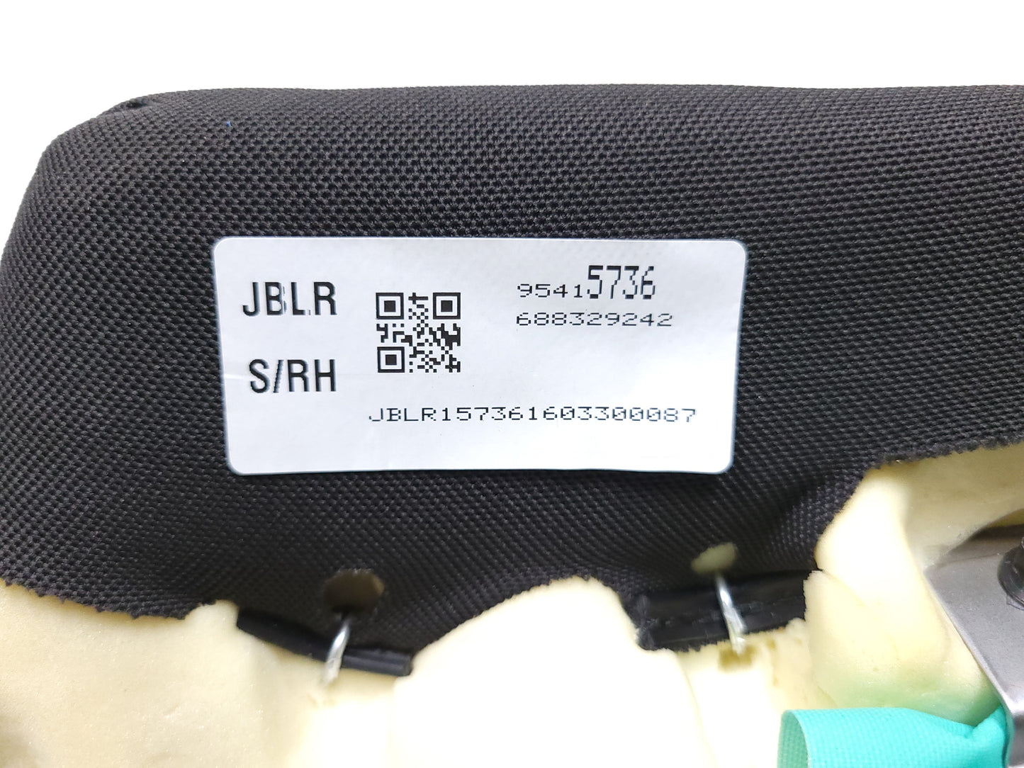 2013 - 2016 Buick Encore Rear Seat Bolster Air Bag SRS Airbag Passenger Side Right