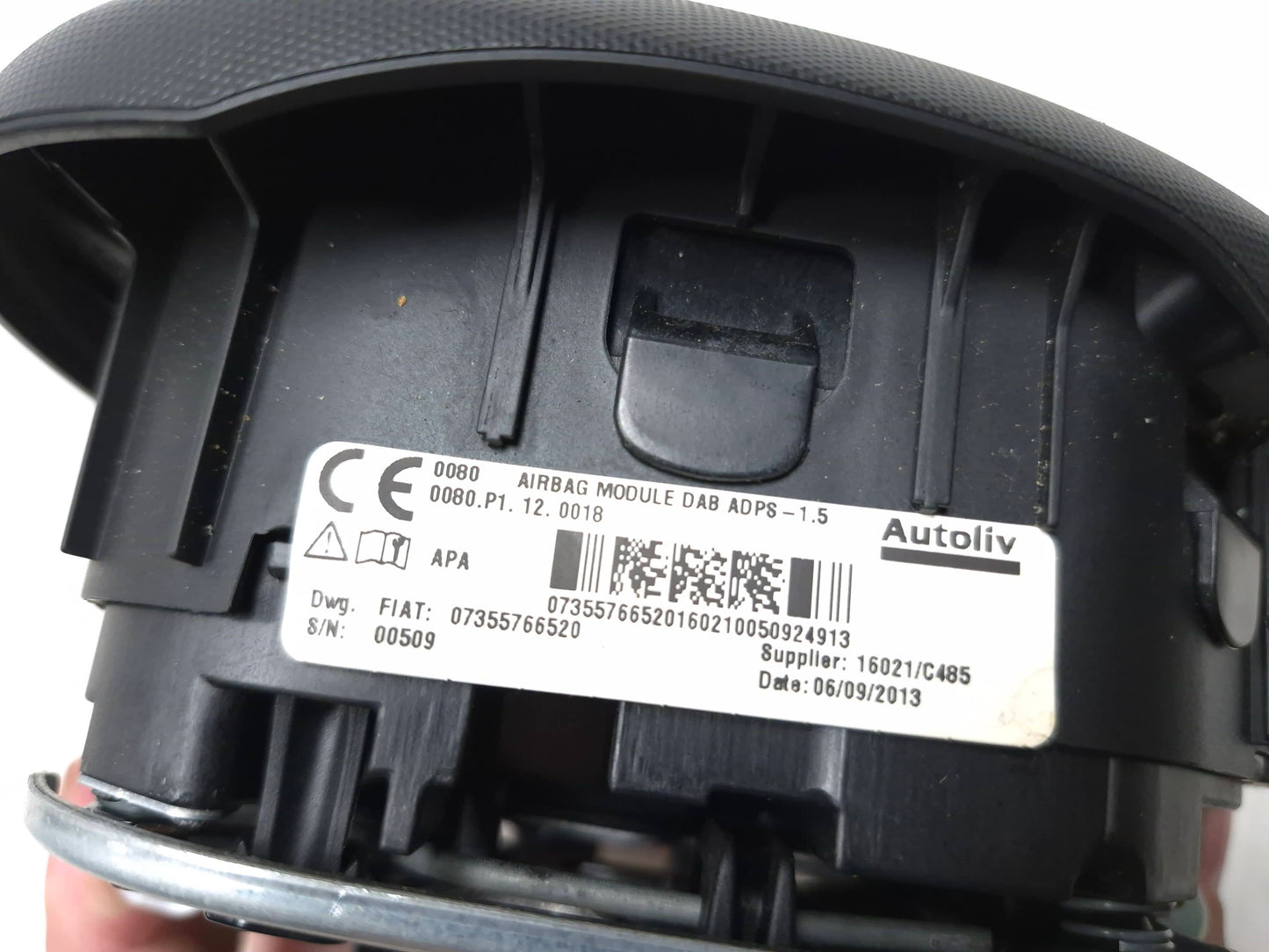 2014 Fiat 500L Steering Wheel Air Bag SRS Airbag OEM