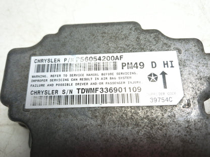 2010 Dodge Caliber SXT SRS Air Bag Control Module 56054200AF OEM