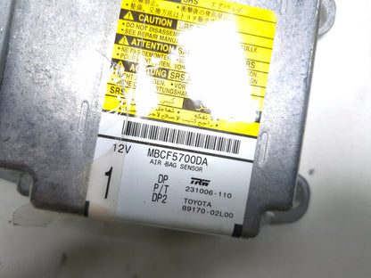 2003 2004 Toyota Corolla SRS Airbag Control Module 89170-02L00 OEM