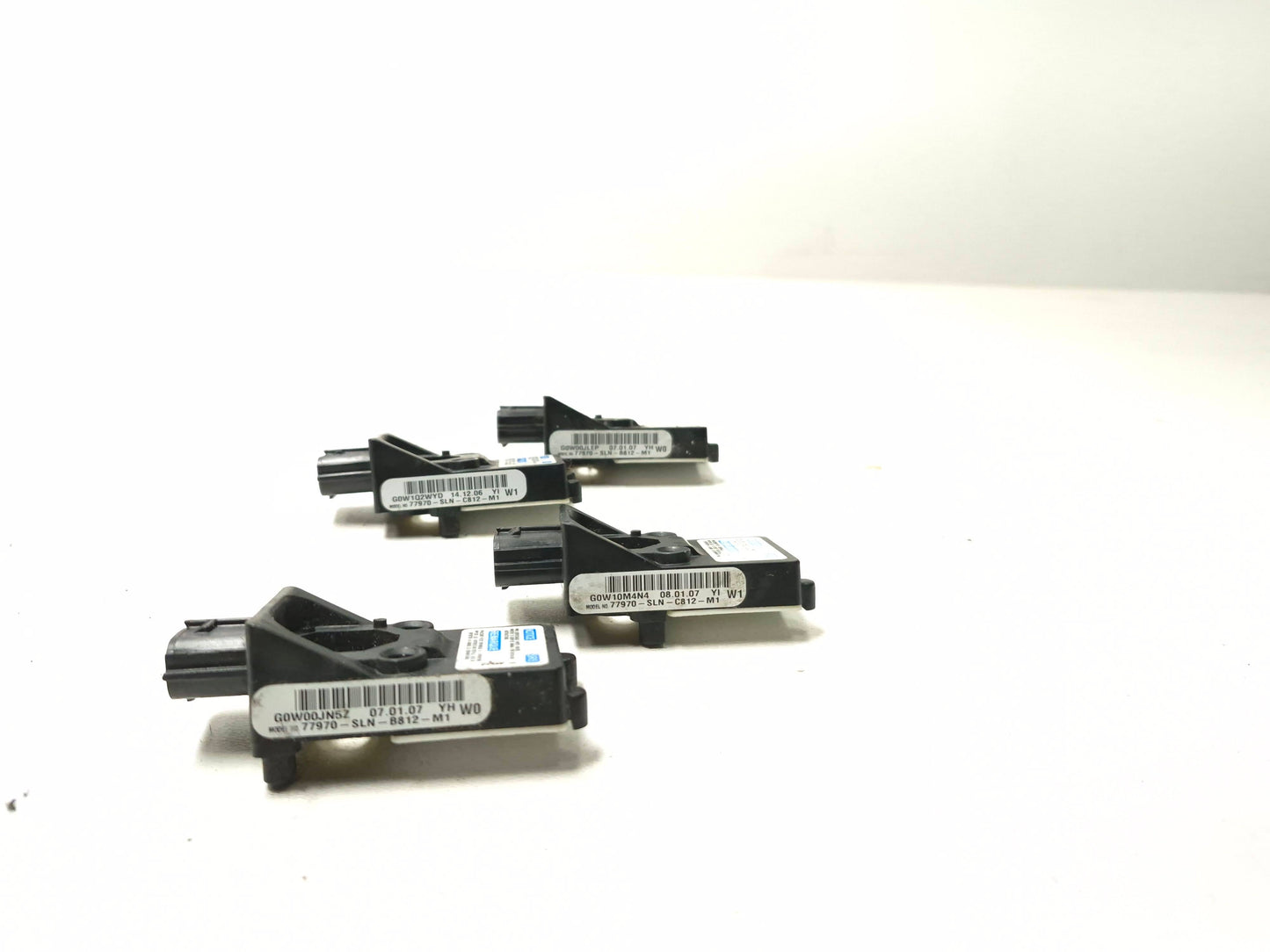 2007 2008 Honda Fit Crash Impact SRS Air Bag Sensor 4Pcs OEM