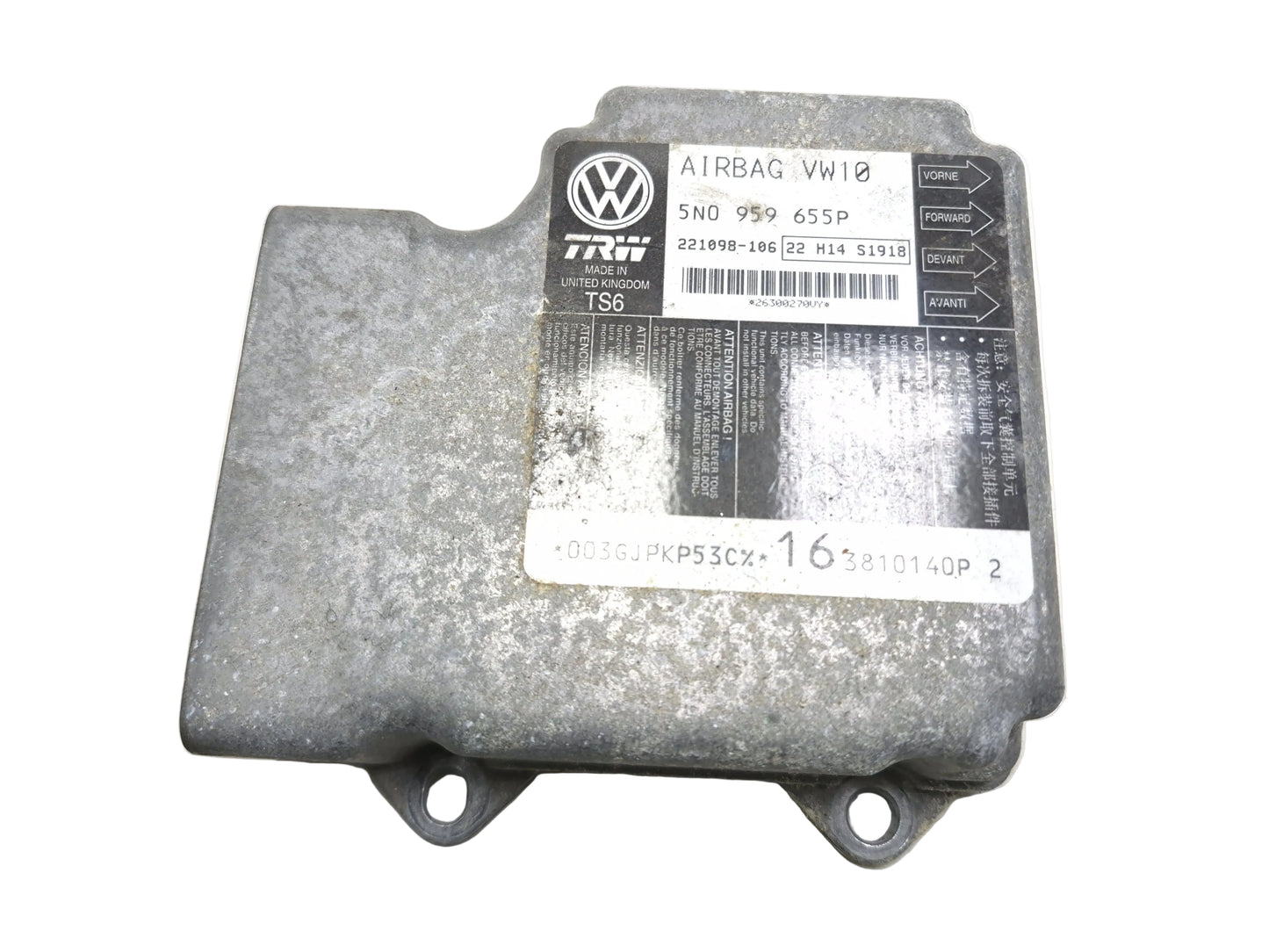 2009 - 2017 Volkswagen Tiguan Air Bag SRS Control Module Computer OEM