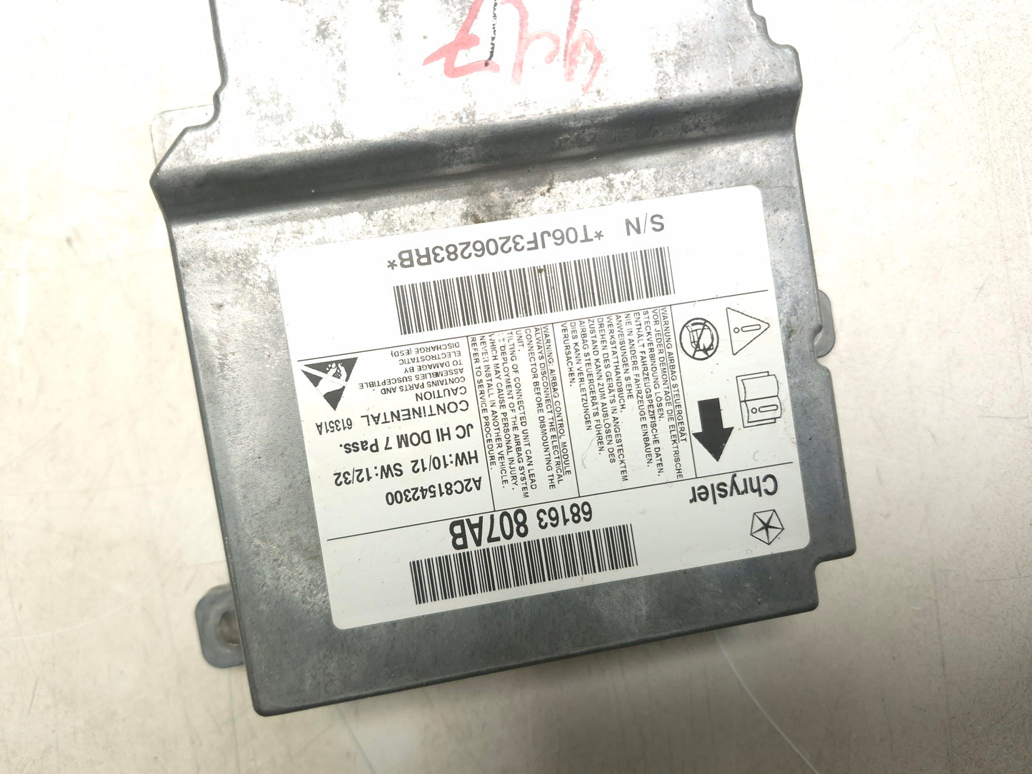 2012 - 2017 Dodge Journey Air Bag Control Module OEM