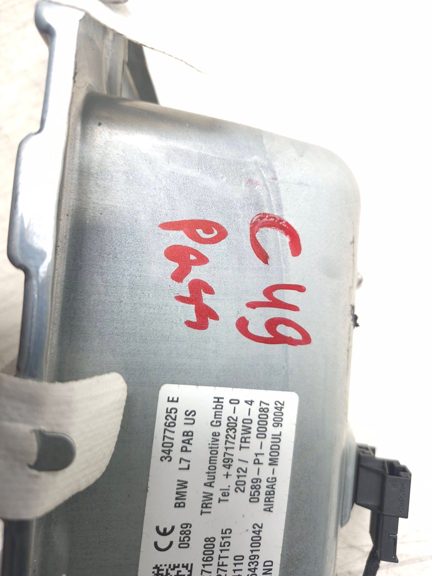 2013 BMW 328iX Dash Dashboard Air Bag SRS Airbag Right Passenger OEM