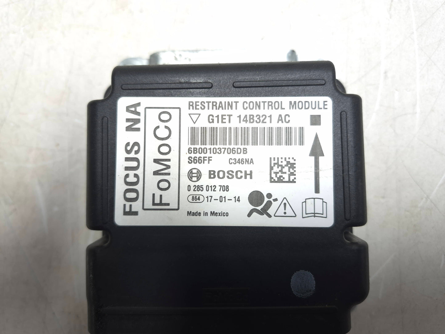 2017 Ford Focus Restraint Control Module OEM