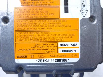 2011-2013 Nissan Juke SRS Airbag Control Module Computer Unit OEM 98820-1KJ0A