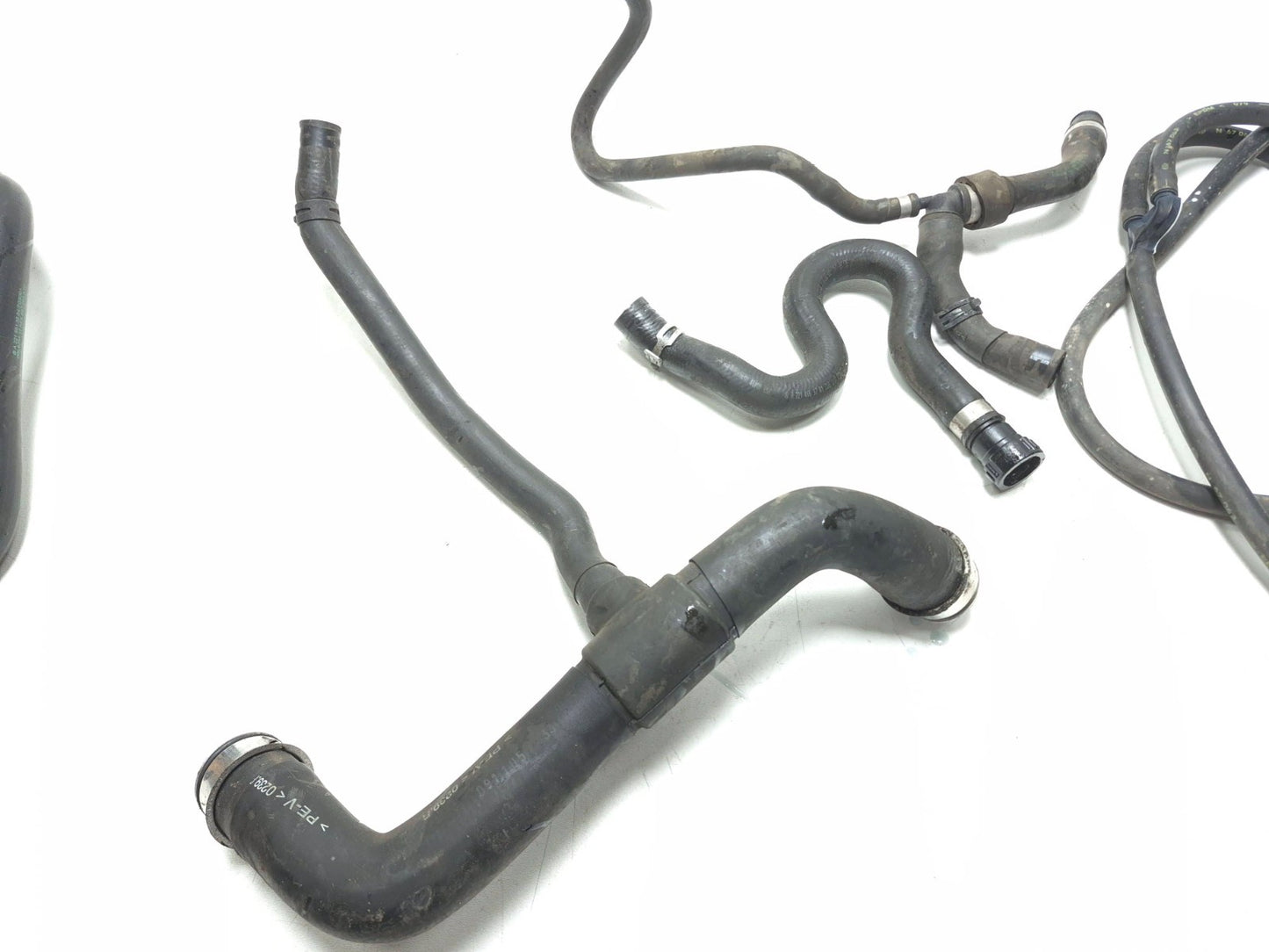 2010 Mercedes S400 Radiator Coolant Hose Tube Pipe 5pcs OEM