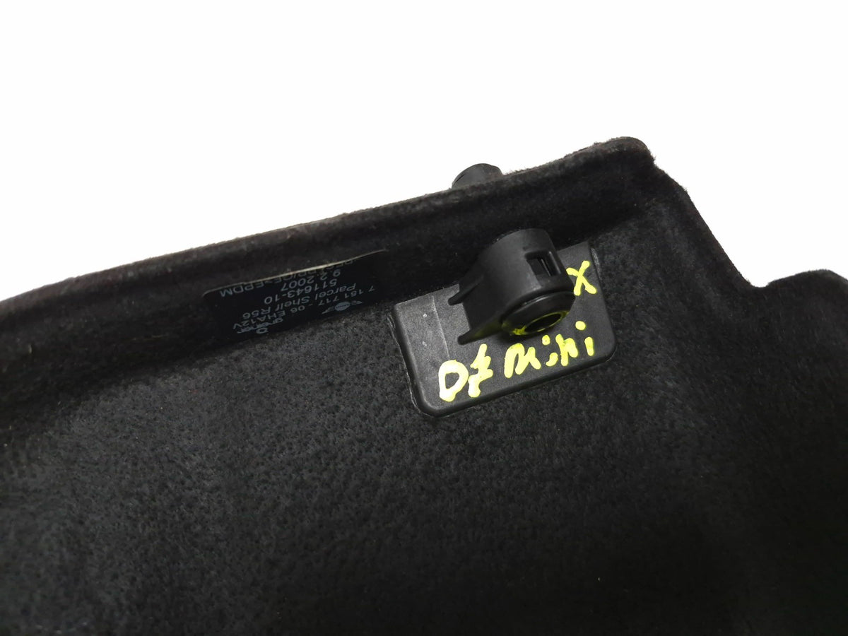 2007-2013 Mini Cooper R56 Hatchback Rear Parcel Shelf Trunk Cargo Cover OEM