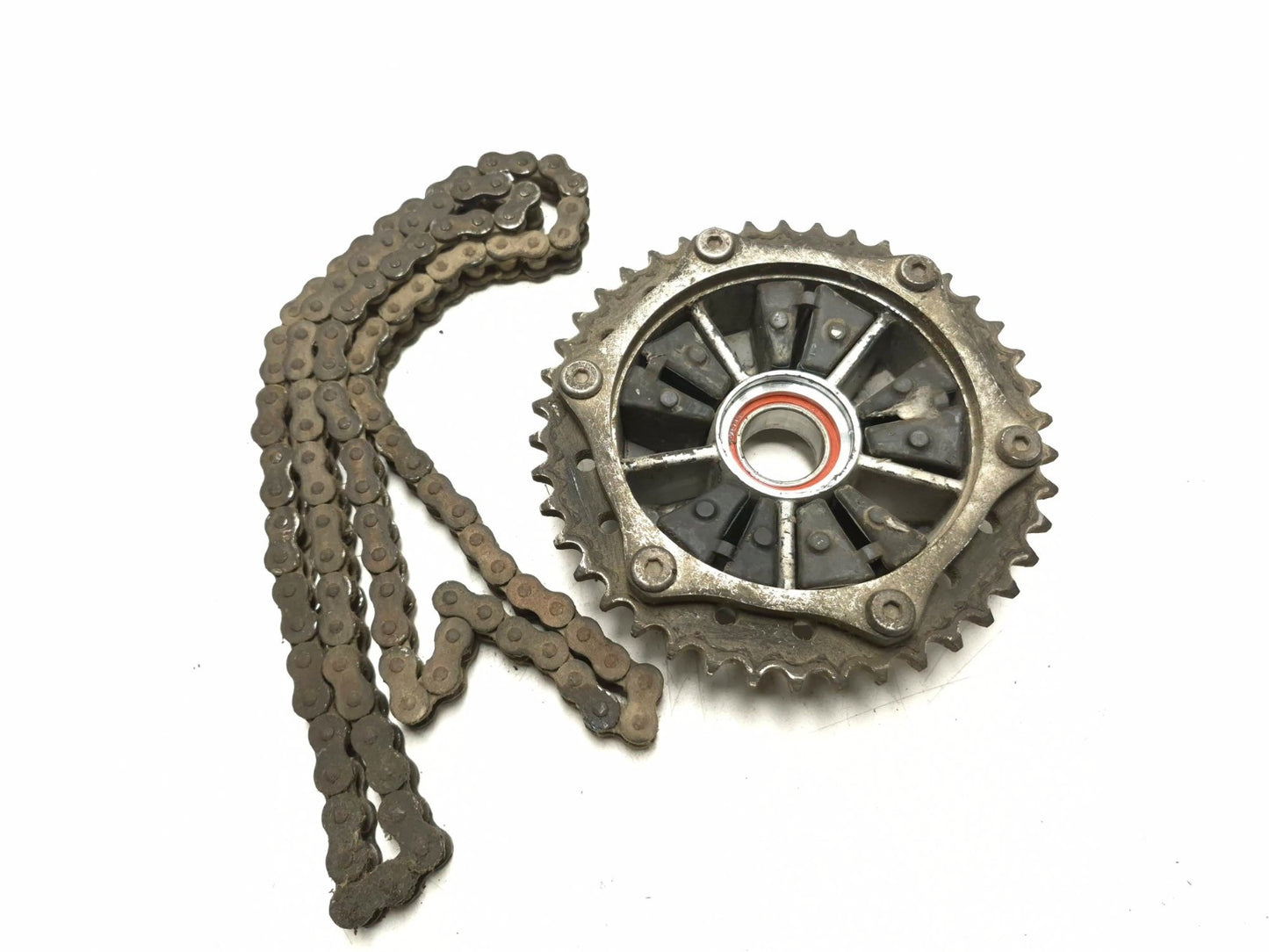 2008 Triumph Sprint St Rear & Front Sprocket Hub & Drive Chain Set OEM
