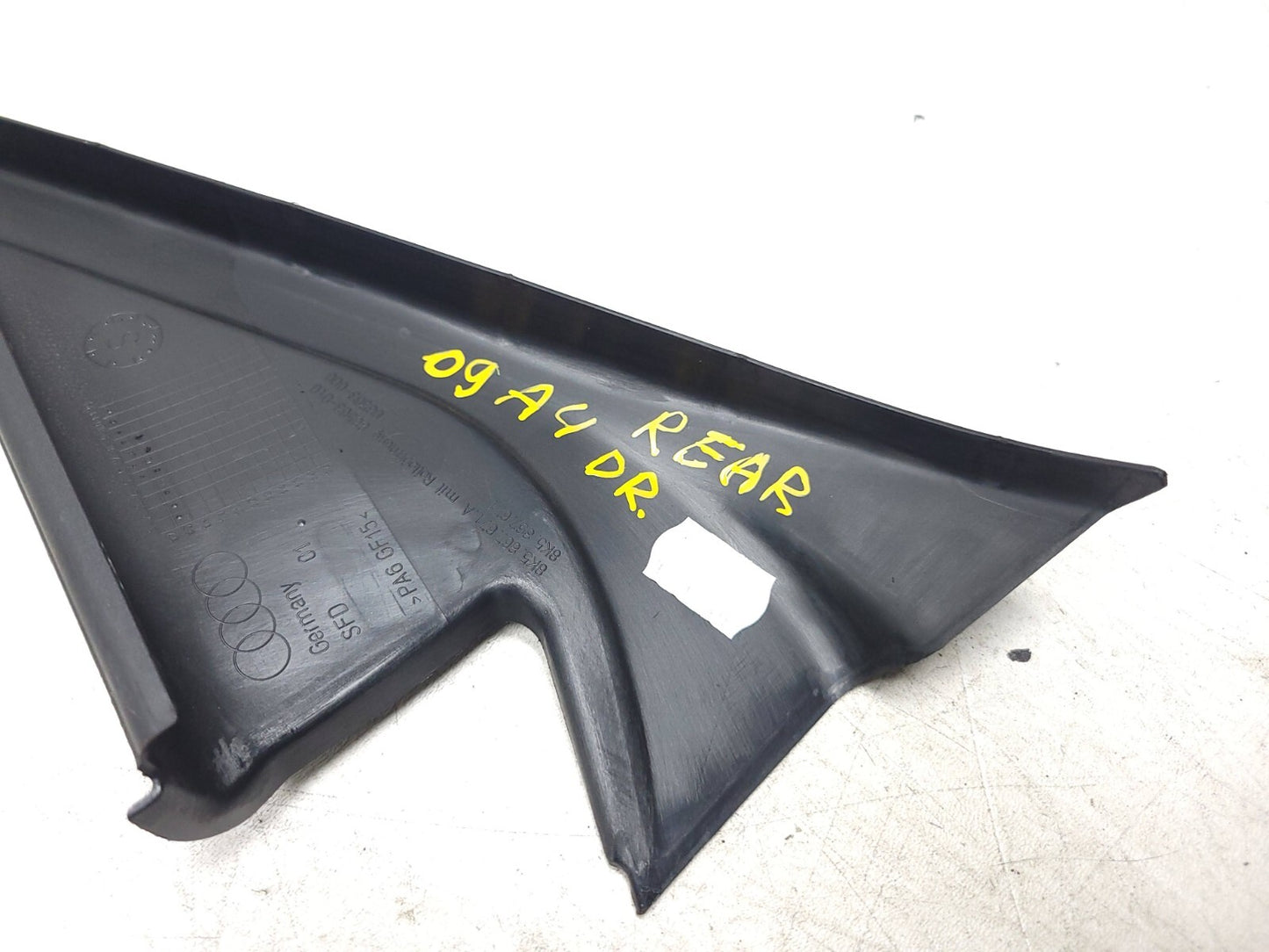 2009 Audi A4 S4 Sedan Door Window Frame Trim Rear Driver Side Left OEM