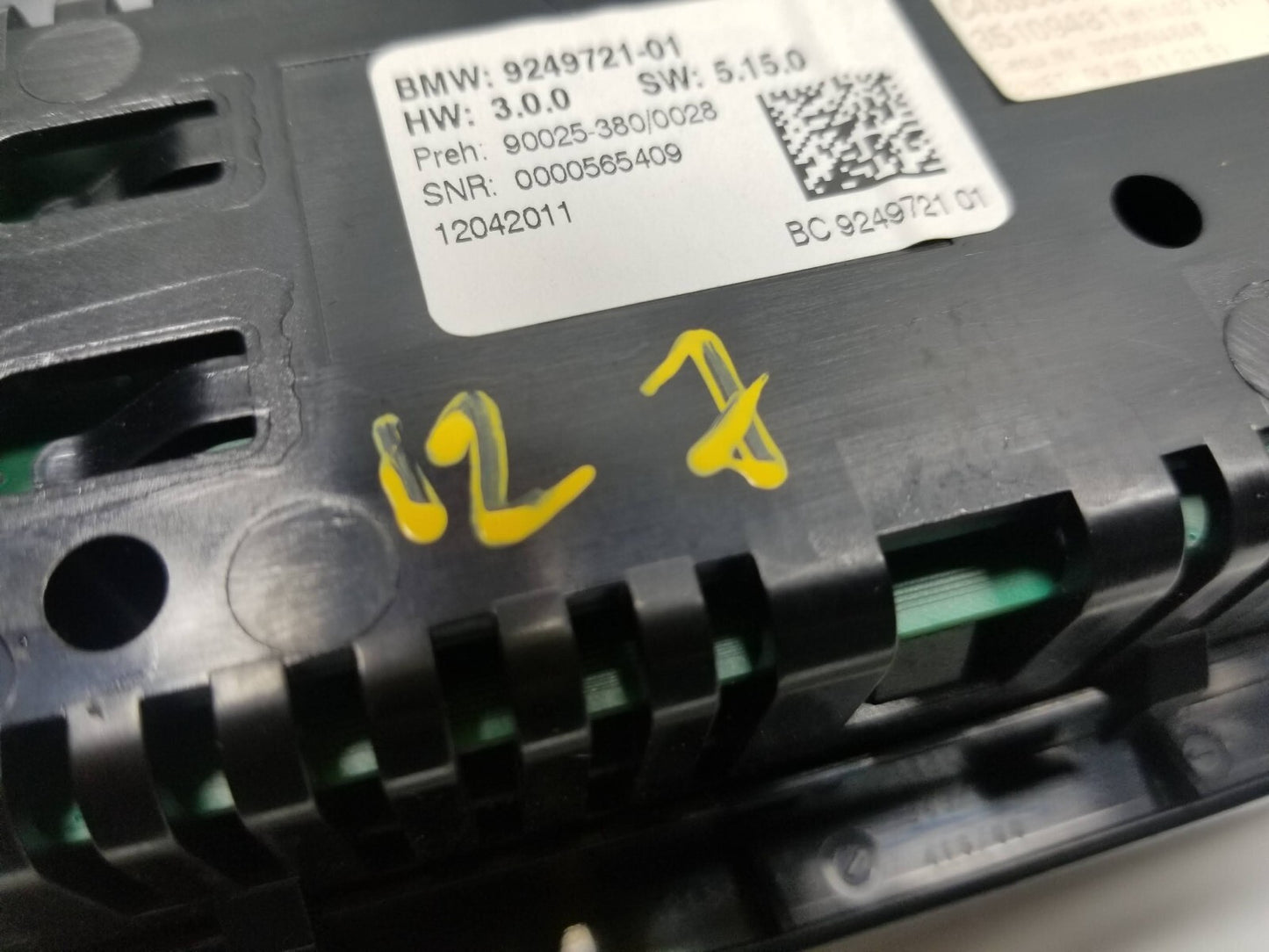 2012 BMW 750li Xdrive AC Climate Control Radio Panel OEM
