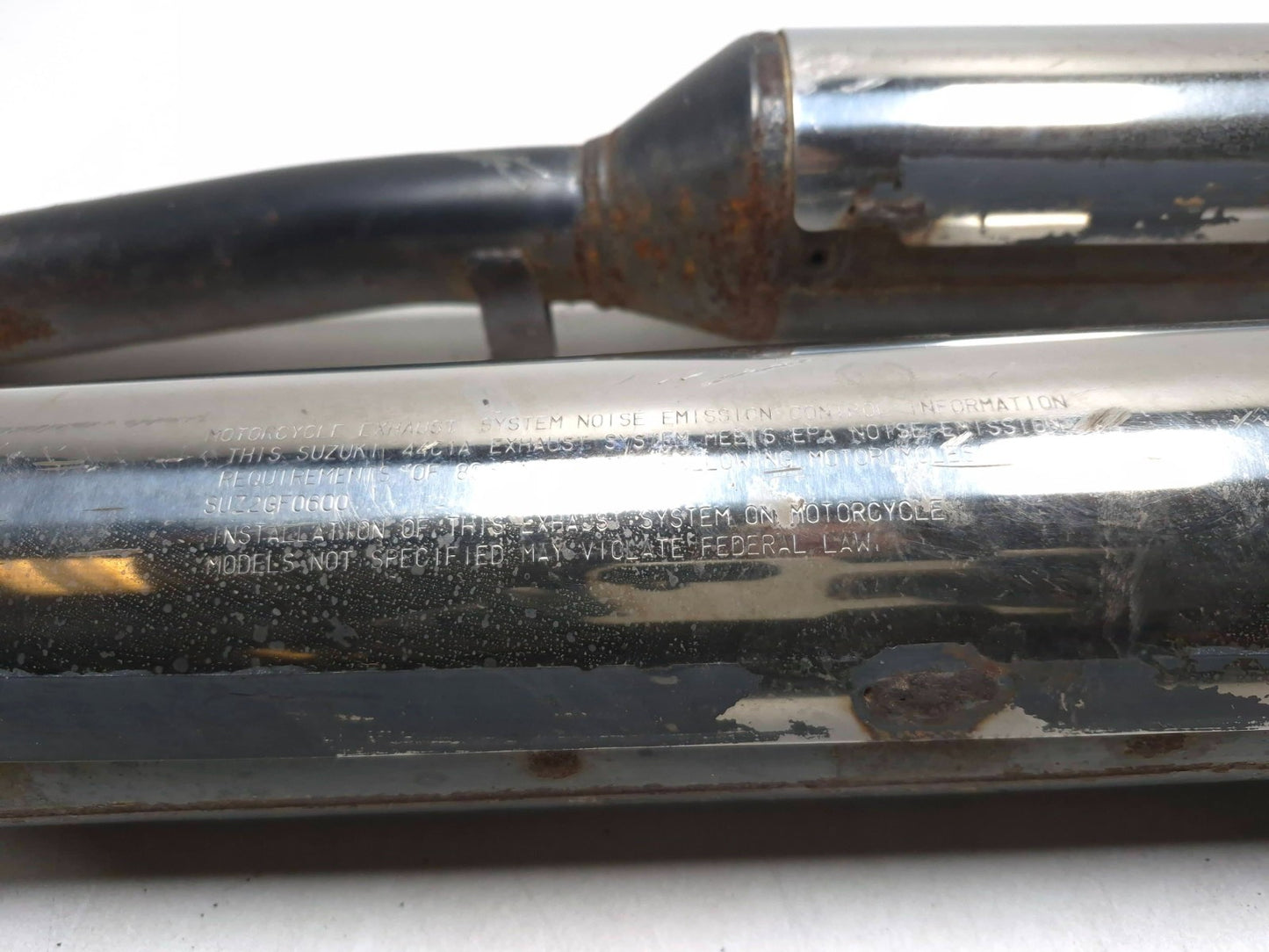 1993 Suzuki Gsx 600 Fp Katana Right & Left Muffler Pair OEM